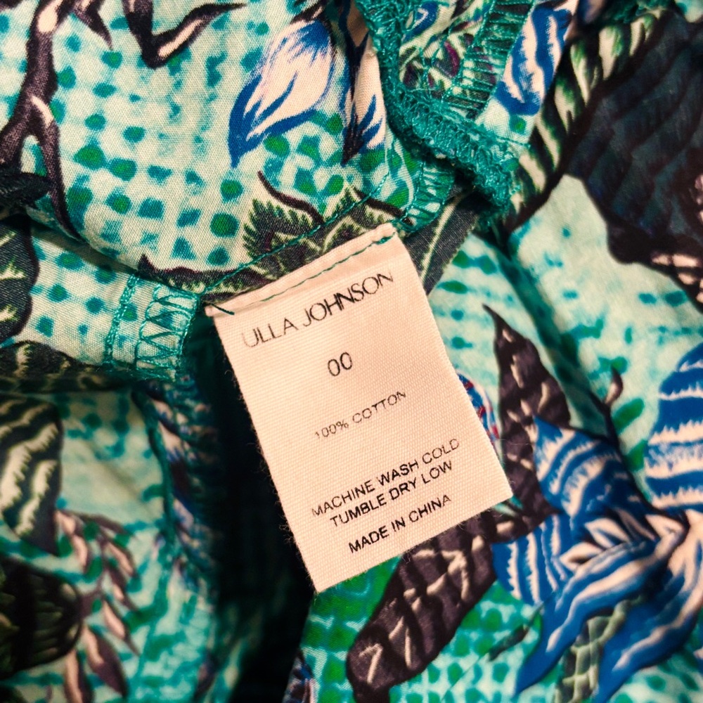 Ulla Johnson Ellie One‑Shoulder Midi Dress Jade - Picture 16 of 16